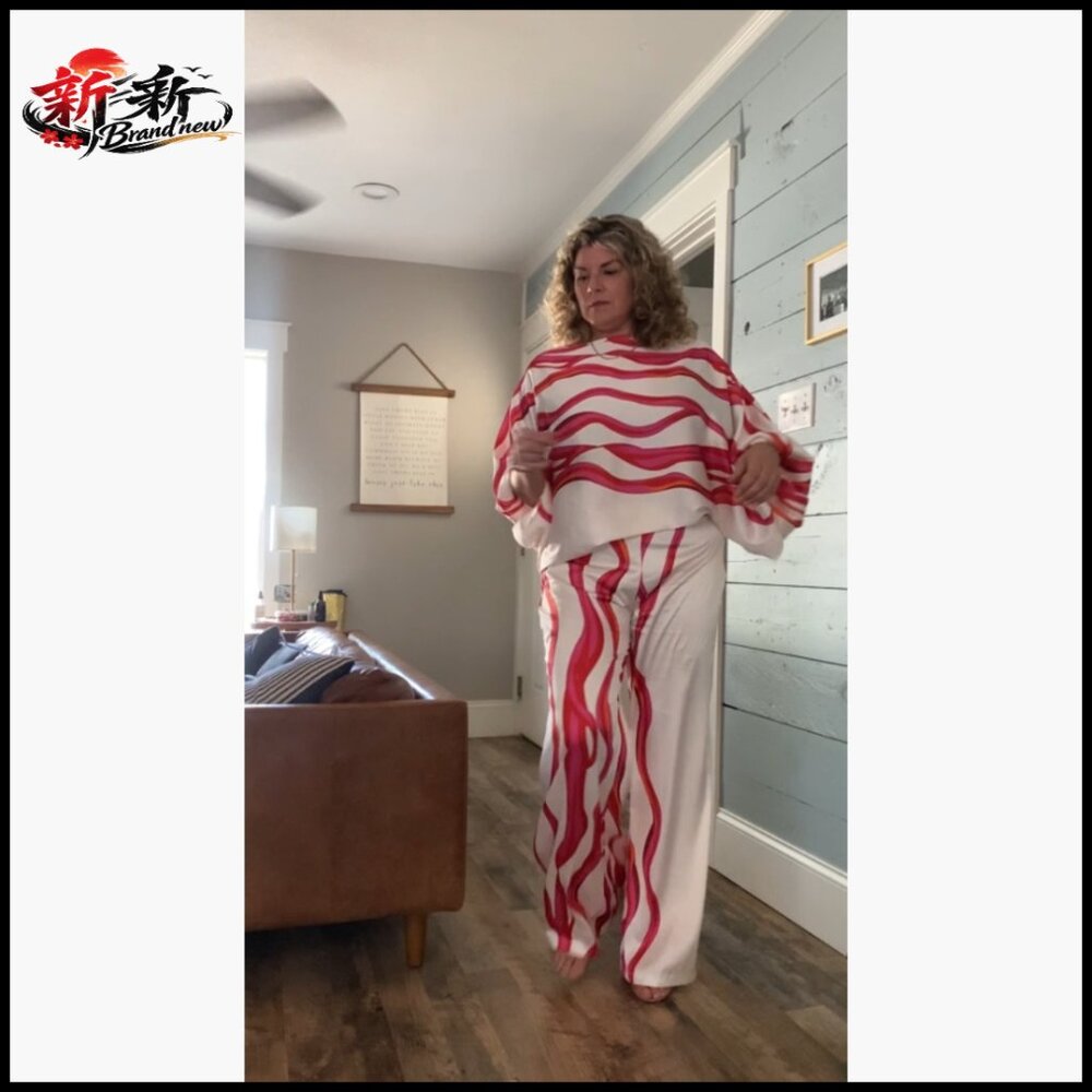 Polyester Elastane Off Shoulder Printed Long Slee… - image 6